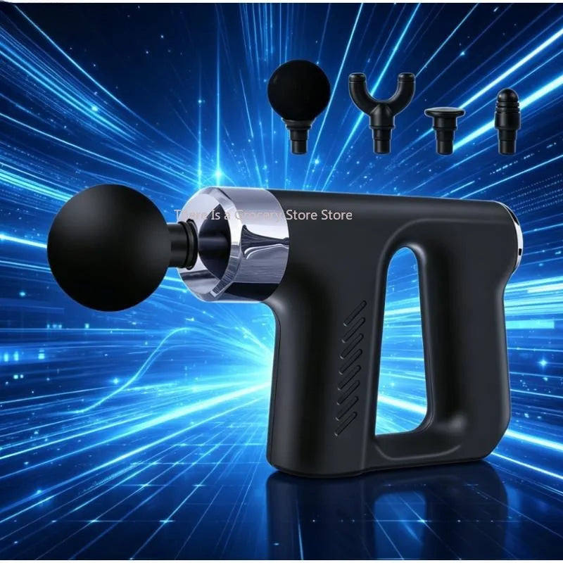 Percussion Deep Tissue Massage Gun 20W 28W Rechargeable Muscle Massager 4 Heads 3200-3600RPM For Gym Neck Back
