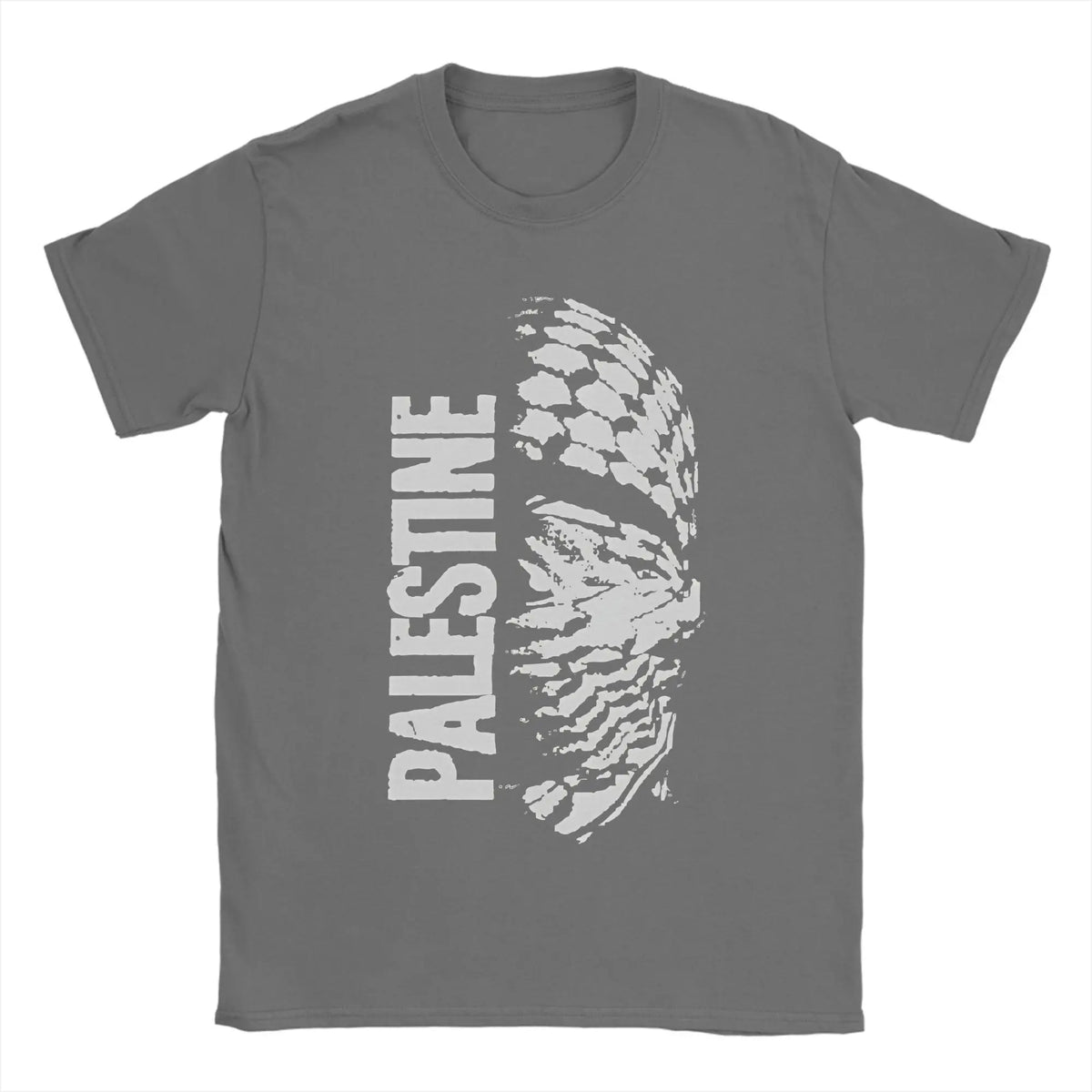 Men's Palestine Map  T Shirts  Cotton Clothing Novelty Short Sleeve Crewneck Tee Shirt Plus Size T-Shirts