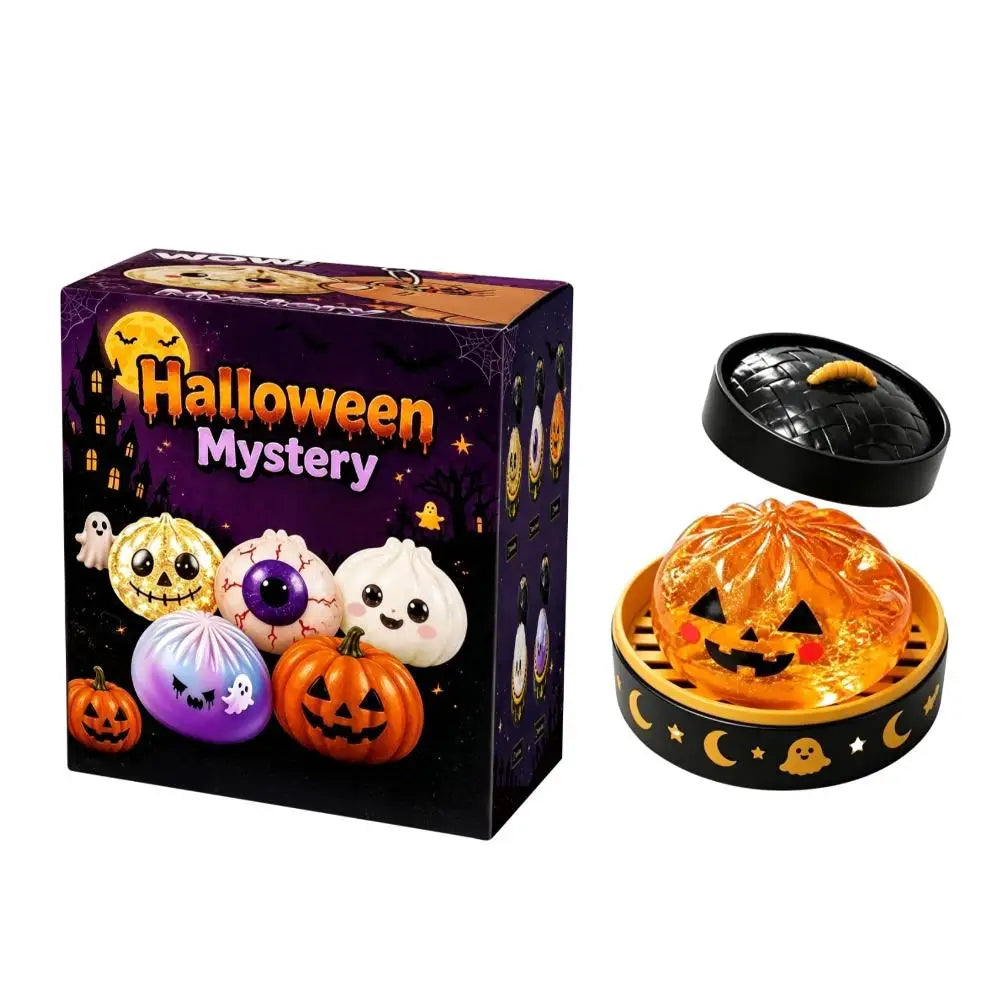 Halloween Party Theme Soft Squishy Dumpling Squishy Steam Box