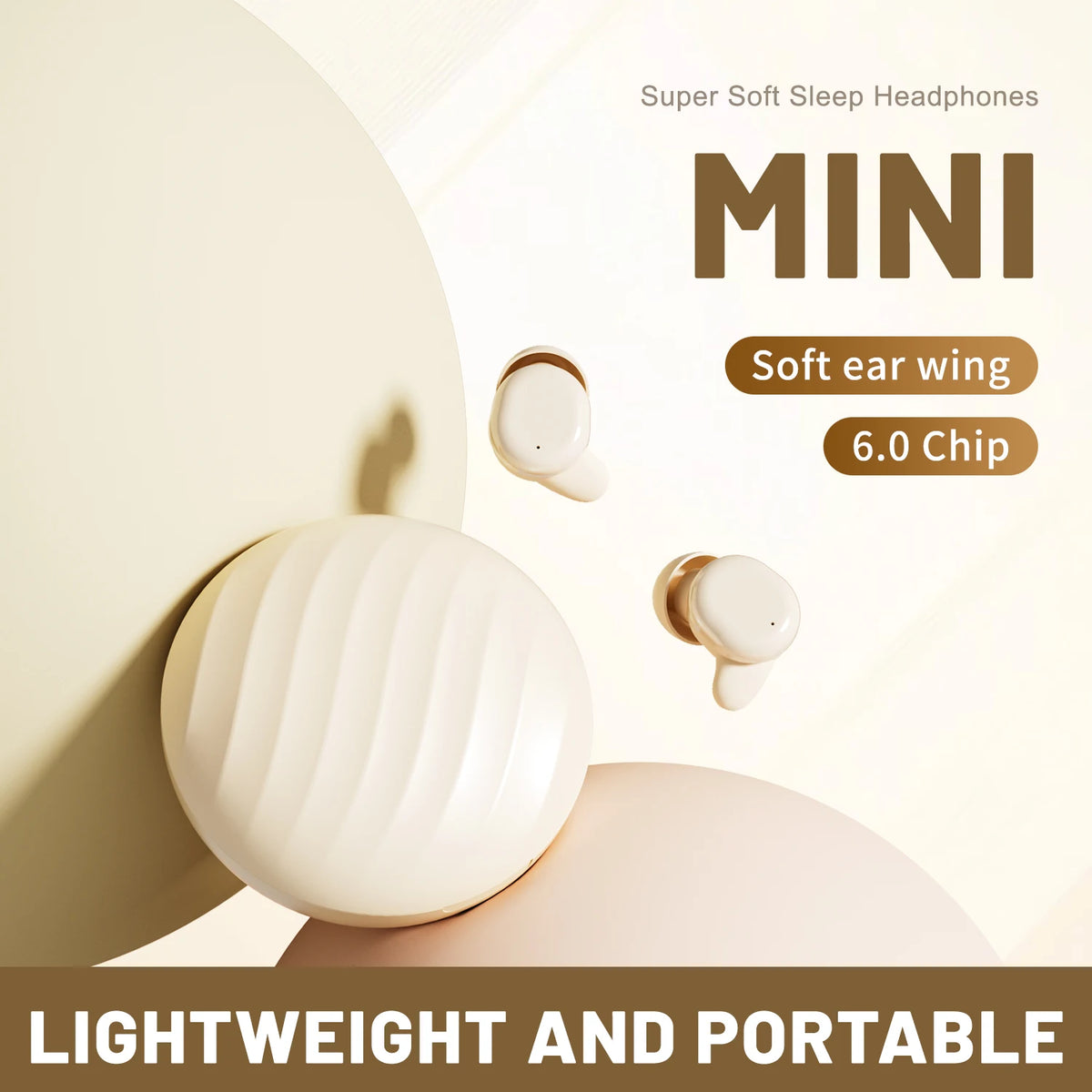 SK49 Bluetooth Wireless Earbuds Sleep Earphones,