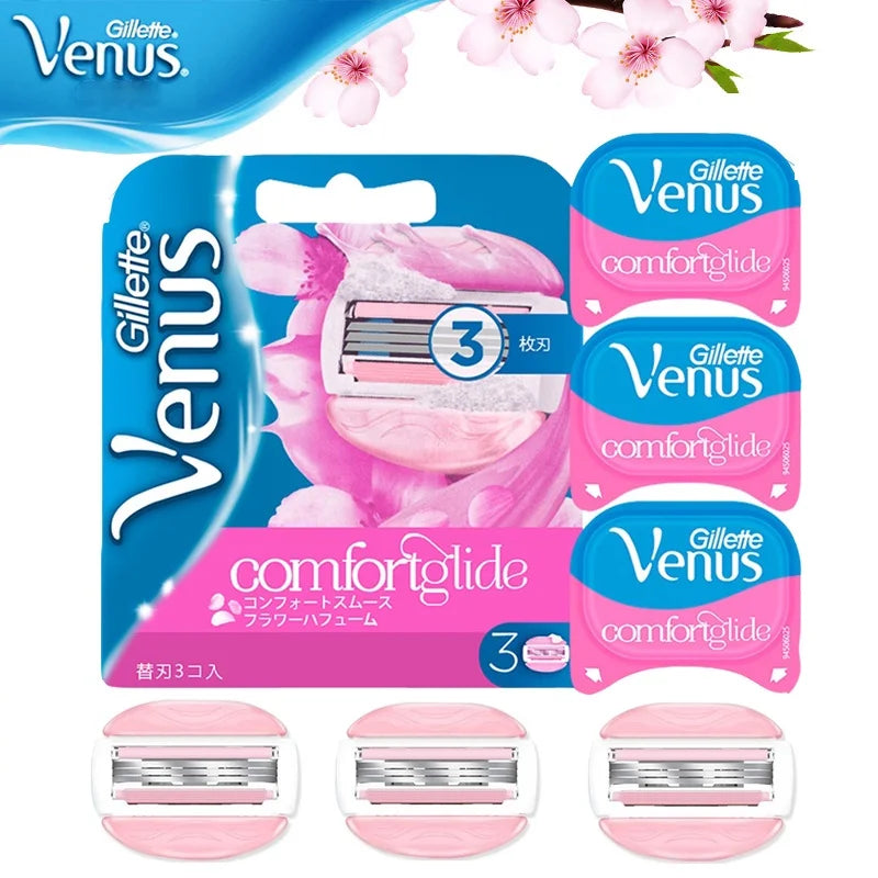 Gillette Venus ComfortGlide Womens Razor Blade Refills 3 Layers with Soap