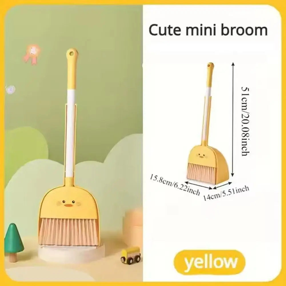 Cute Panda Small Broom And Dustpan Set Toddler Pretend Play
