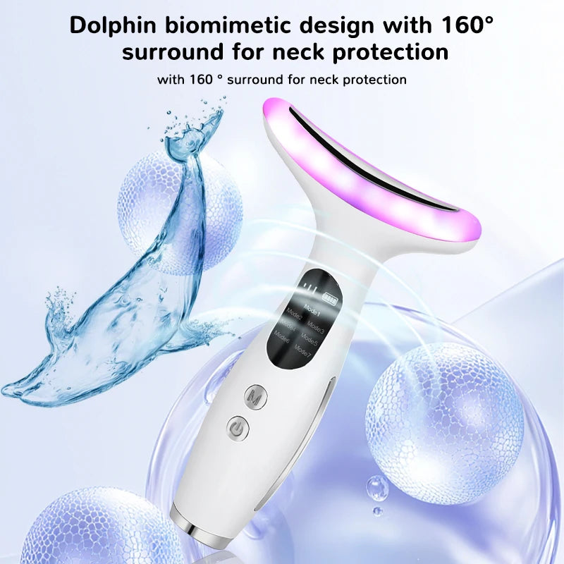 7Color Neck Face Massager Facial Massager Tool for Skin Care