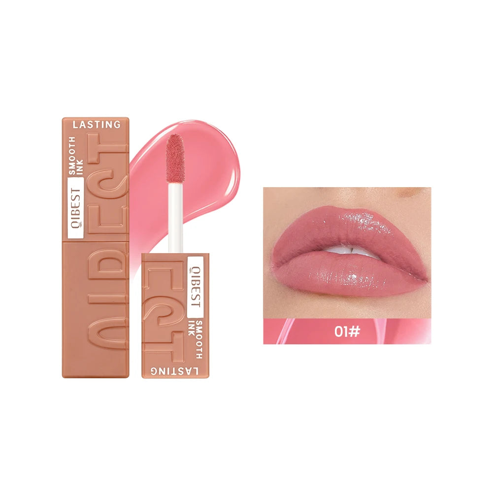 QIBEST Watery Gloss Lip Glaze Moisturizing Long Lasting