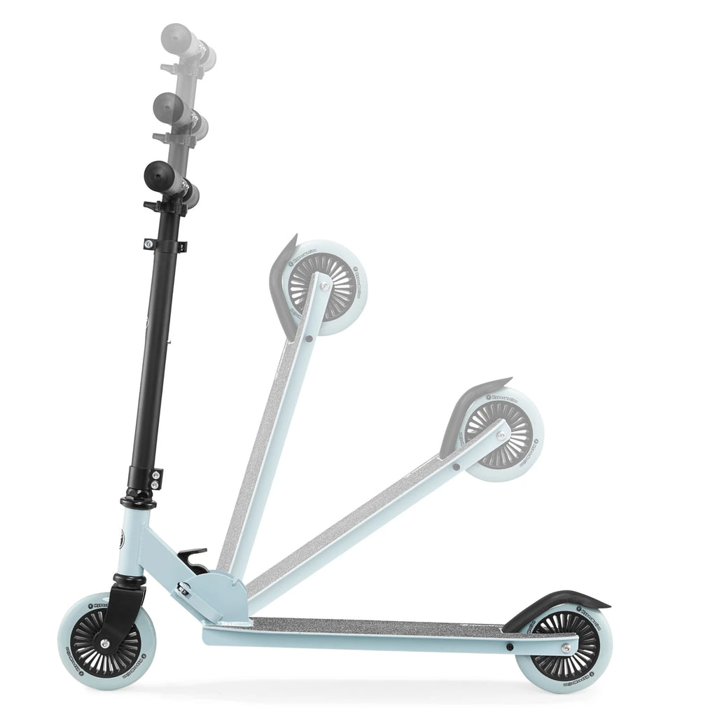 HyperMotion Scooter Two-wheeled Willy Folding Kids Adjustable Blue Wheels PU Bearings ABEC-7 for Boys 3 +