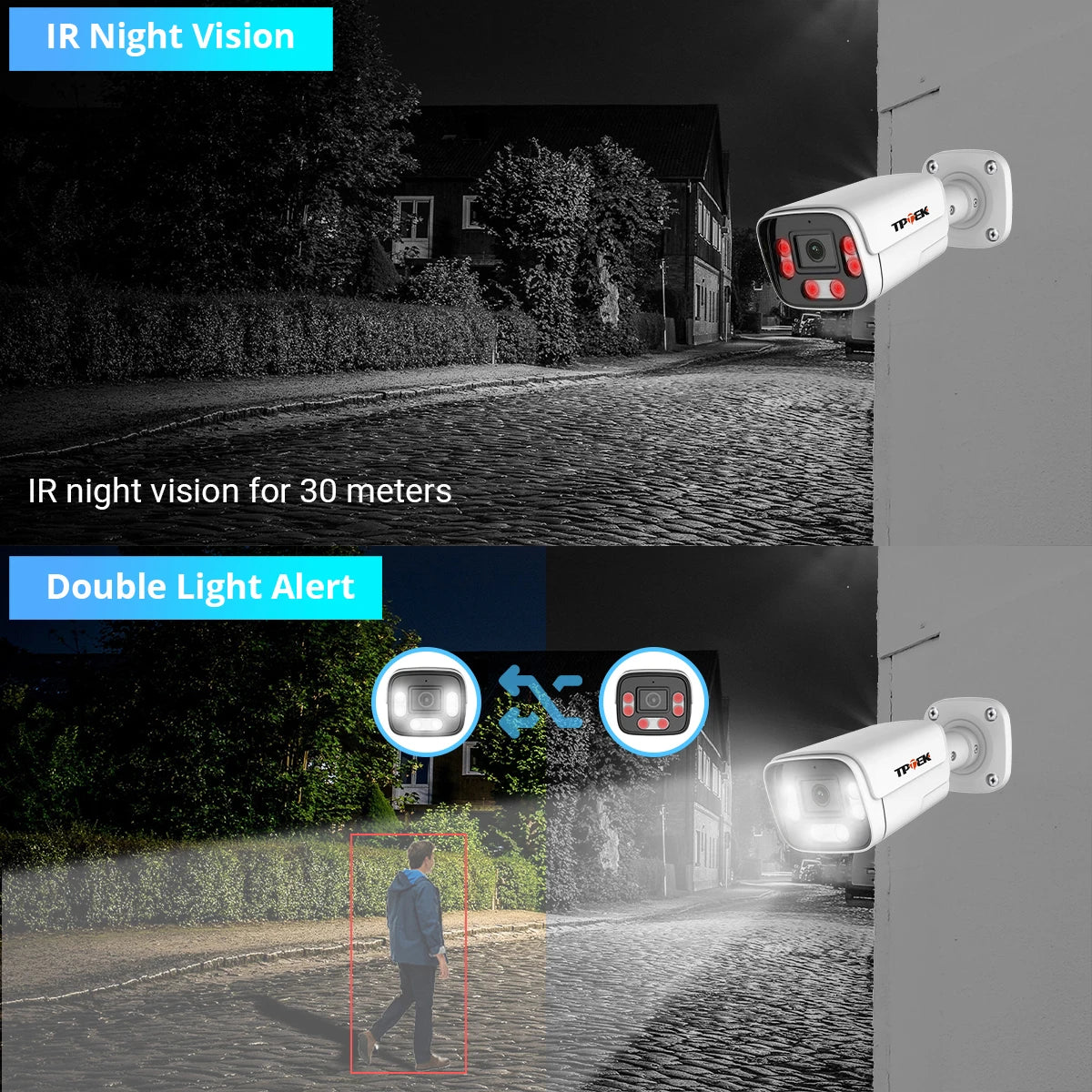 4K 8MP PoE Video Surveillance IP Camera 5MP Two Way Audio Support