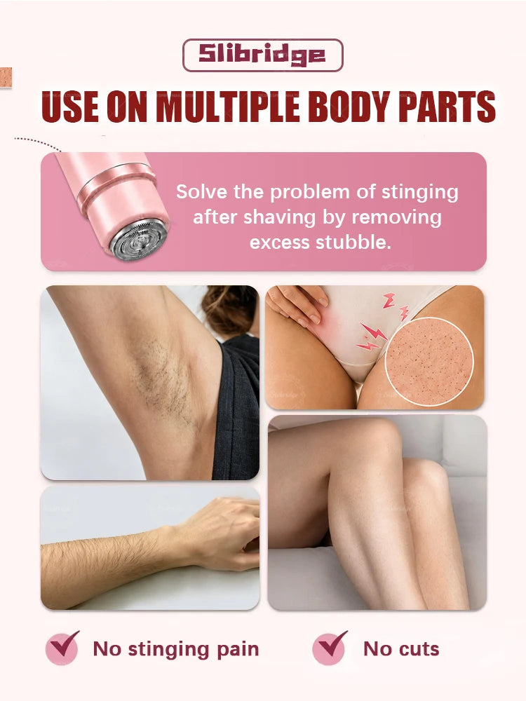 Women Electric Shaver Bikini Razor for Intimate Bikini Underarm Leg Arm