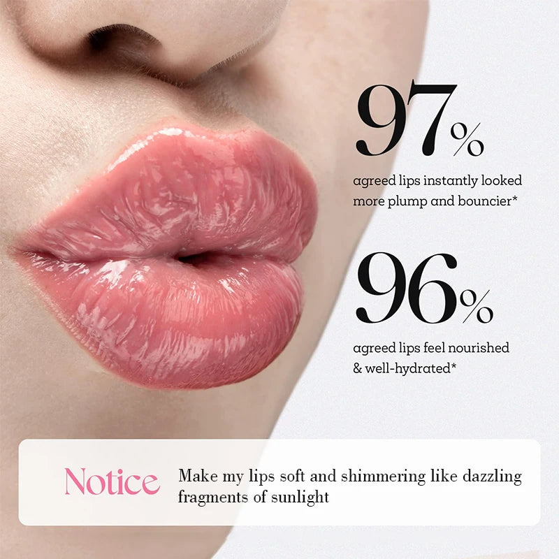 Amococo 2pcs Plumping Peptide Lip Oil 6 Colors Tinted
