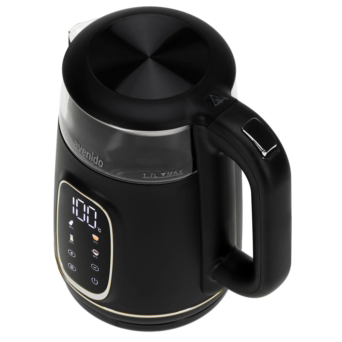 1.7 Litre Electric Glass Kettle Temperature Control Rotating Base