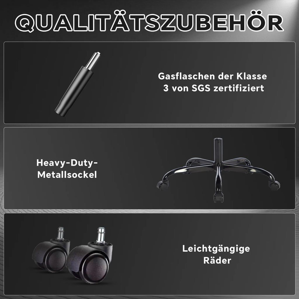 WOTSTA Gaming Chair, Ergonomic Office Chair, Racing Computer Chair, Height-Adjustable Computer Chair with Headrest