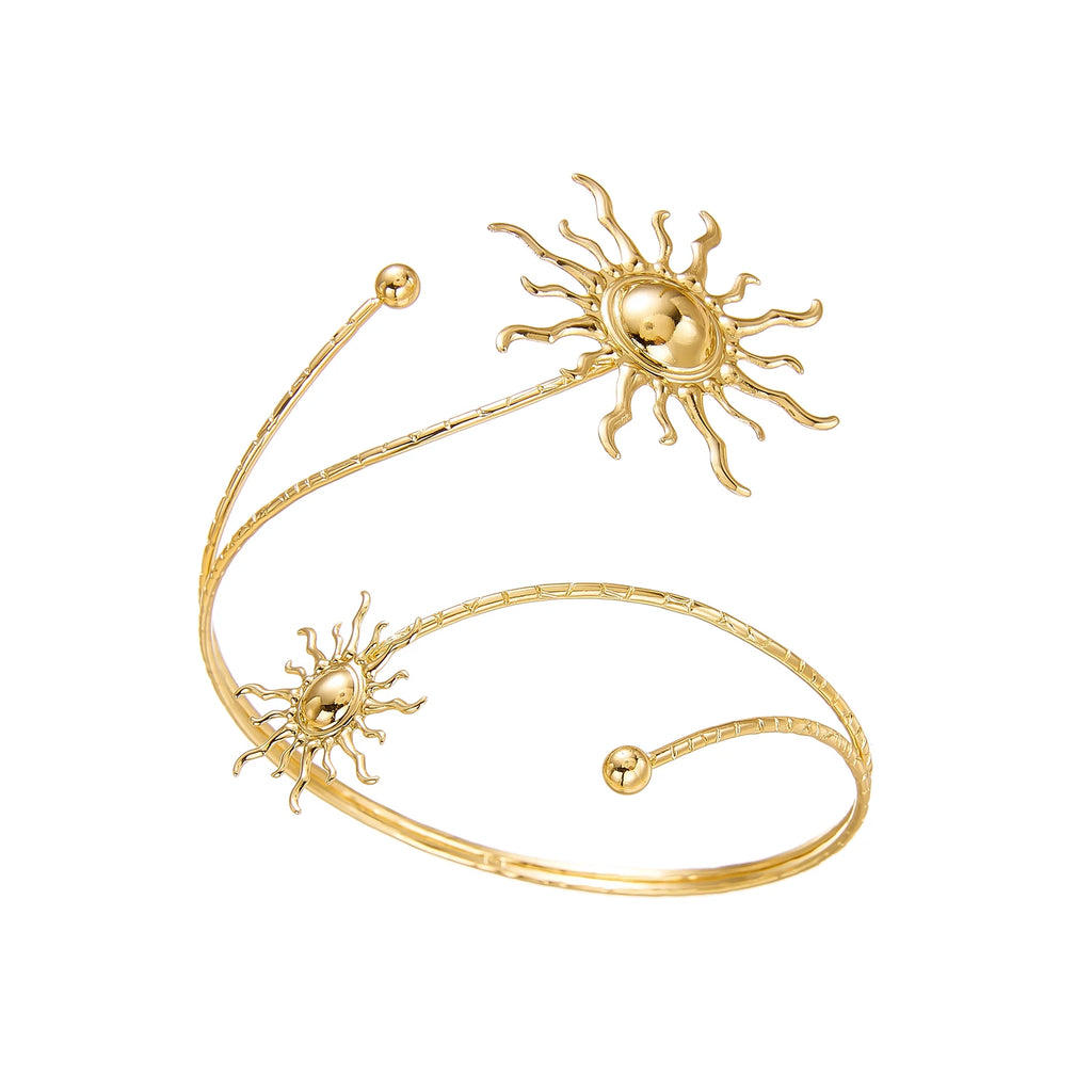 Elegant Sun Adjustable Cuff Bracelet for Women Unique