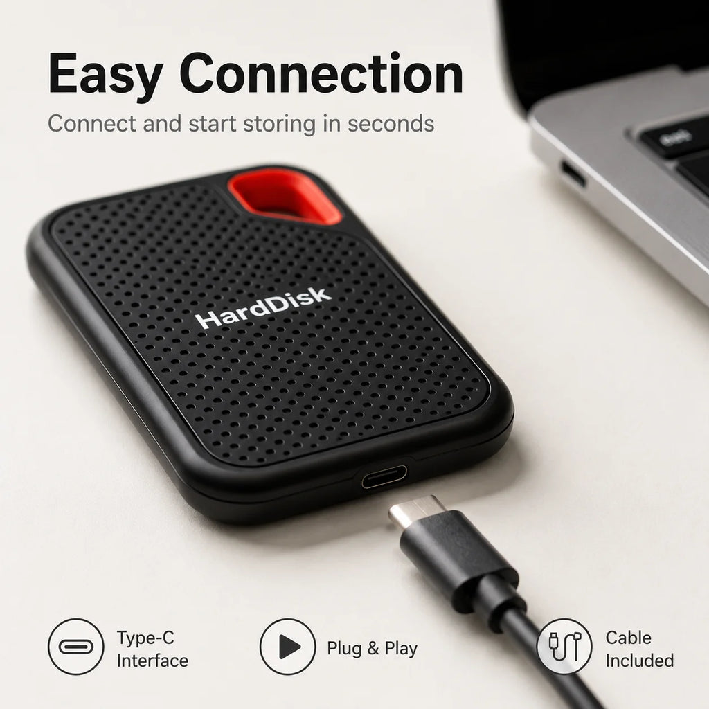 1TB 2TB High Speed External Hard Disk USB 3.1
