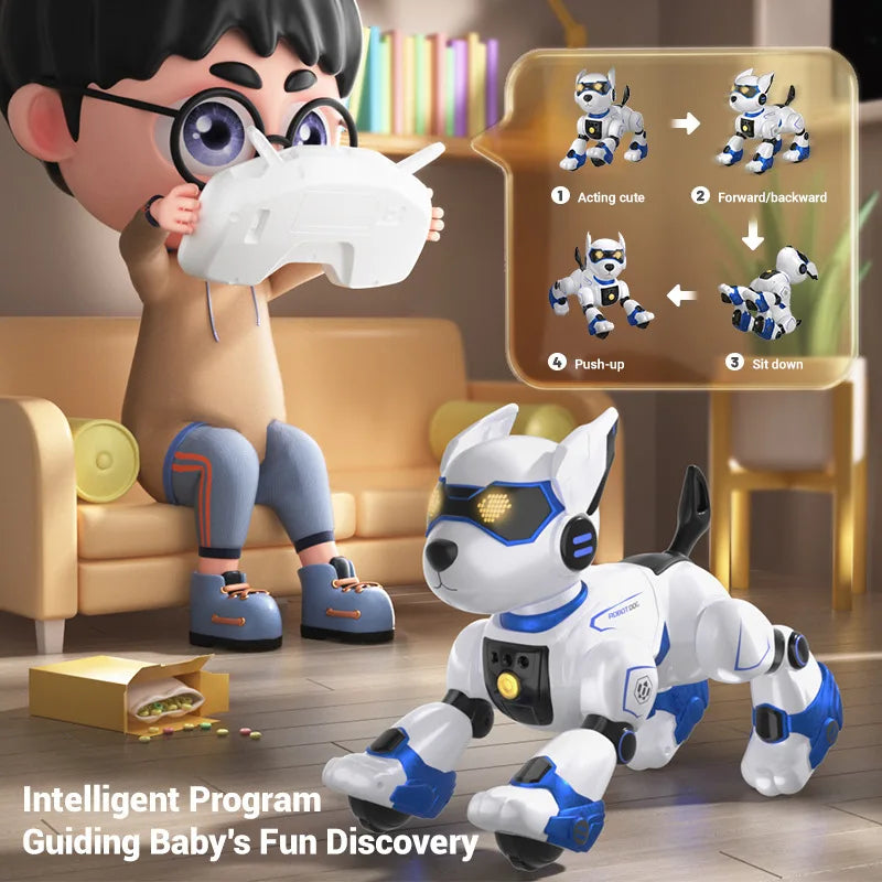 Intelligent RC Robot Electronic Dog Stunt Dog Voice