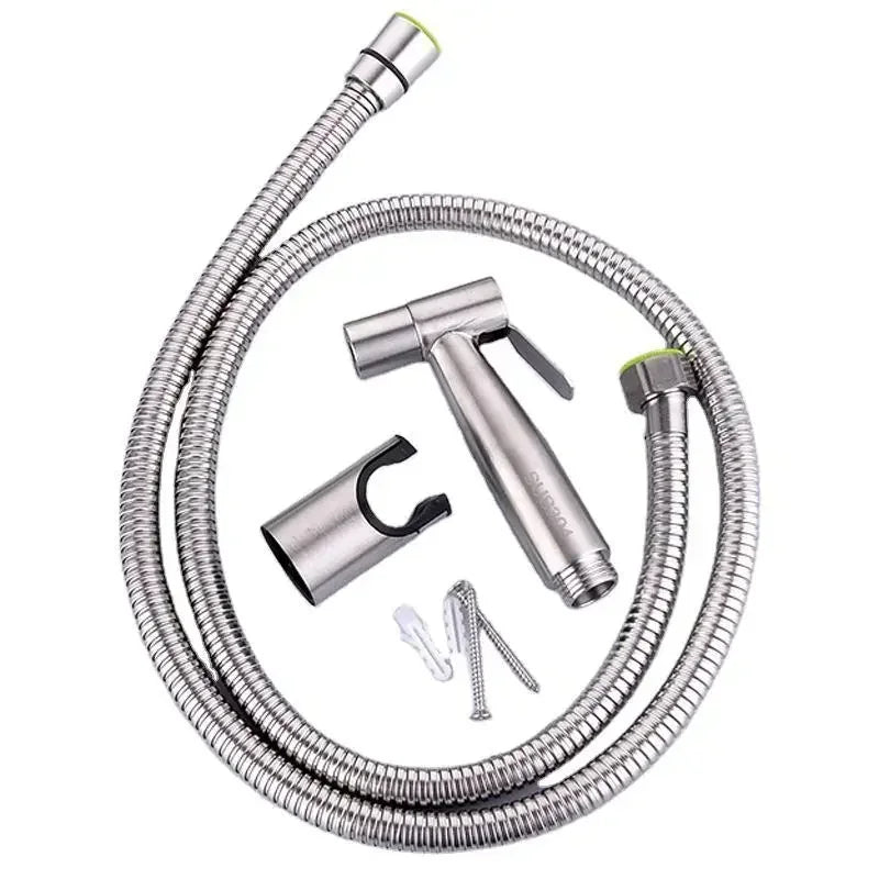 Toilet Bidet Faucet Black Handheld Sprayer Stainless Steel