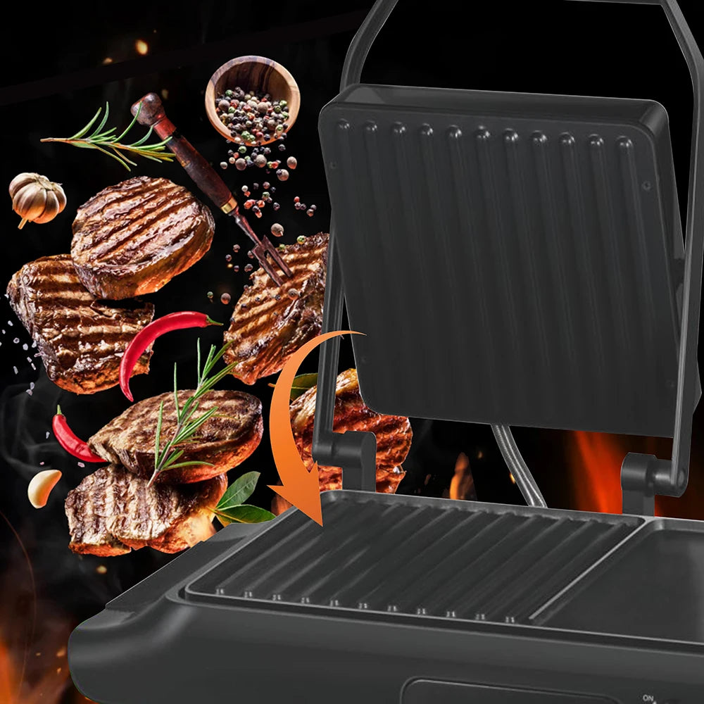 Electric Grill Sonifer SF-6131 1600W Dual Plate BBQ Grill