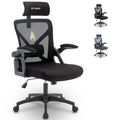 Symino Office Chair With Adjustable Headrest, Armrests, Lumbar Support, Ergonomic Office Chair, Rotating Rocker Function