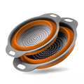 Silicone Folding Drain Basket Fruit Vegetable Washing