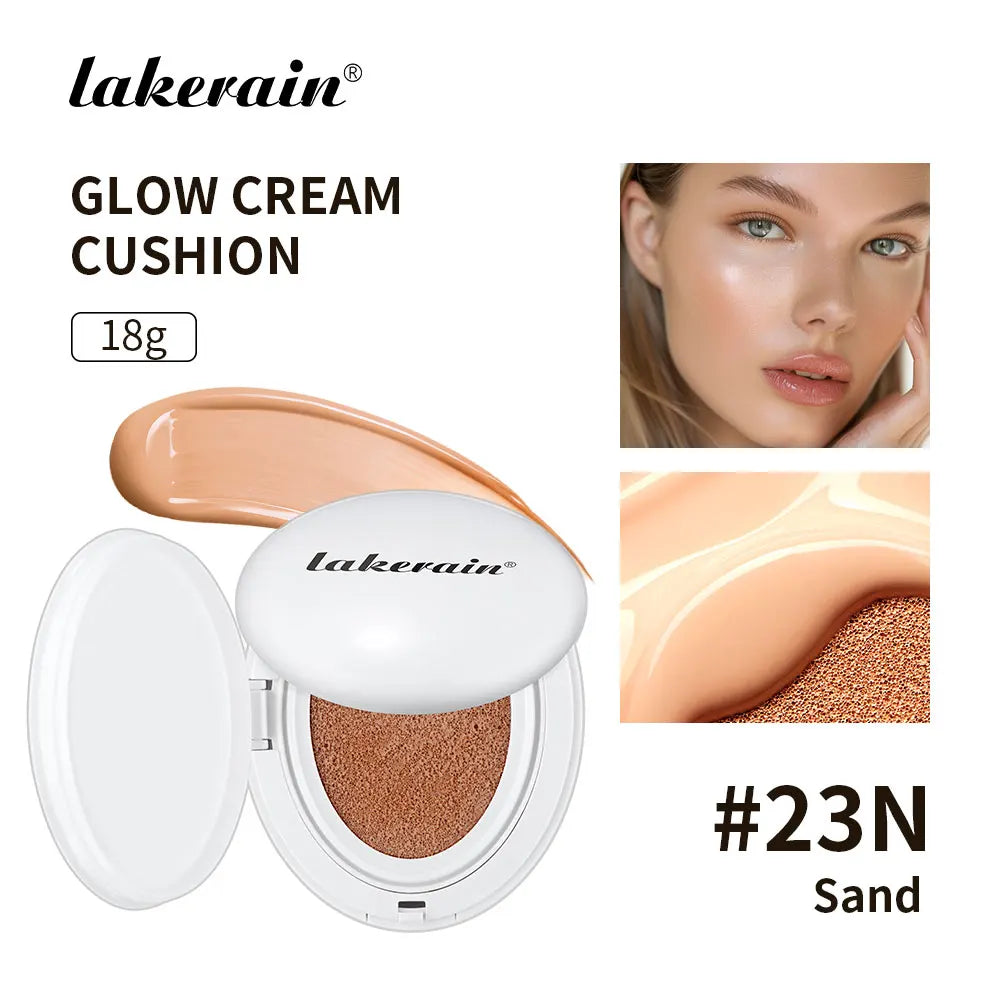 Korean Air Cushion Foundation Lightweight Natural Moisturizing Buildable Coverage Long-lasting Waterproof Women's Base Makeup