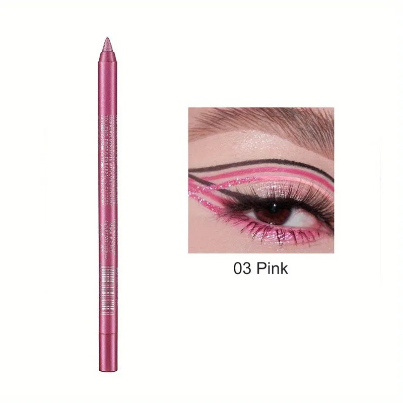 17 Colors Pearlescent Eyeliner Pencil Waterproof Long-lasting
