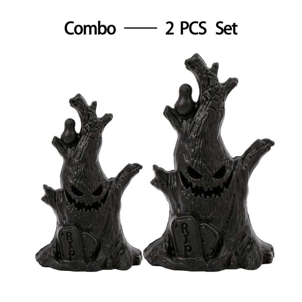 Light Up Halloween Tree Decoration Creepy Tree Figurine