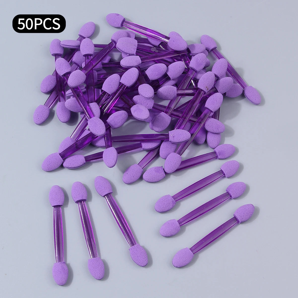 Wholesale 50Pcs Disposable Eyeshadow Brush Portable Double End Sponge Eye Shadow Applicators