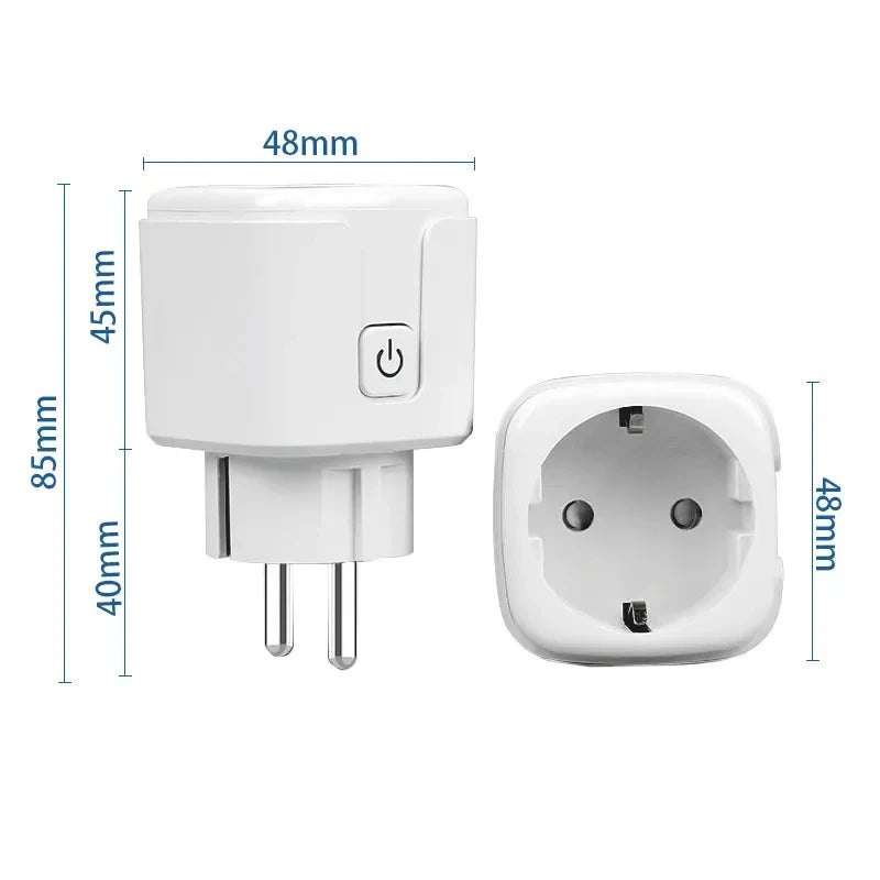 16A/20A Smart Plug WiFi Socket EU With Power Monitor Timing Function