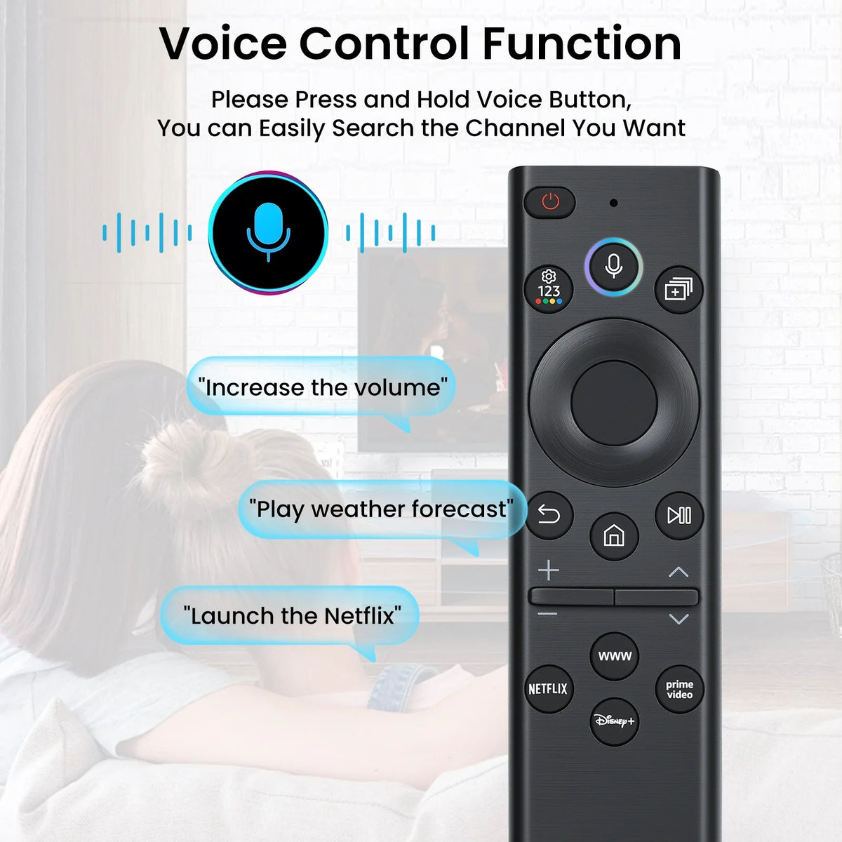 Voice Remote for Samsung TV Remotes,Replacement for 2018-2026 Samsung