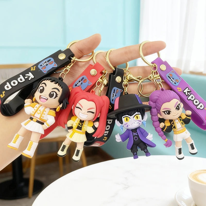 Anime Girl Group Idol Keychain Group Rumi Mira Zoey Anime Character
