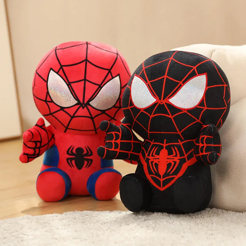 20cm Anime Spider Man Plush Doll Kawaii Cute Cartoon Red Black Stuffed Doll Home Room Decor Peluche Pillow Birthday Gift Kid