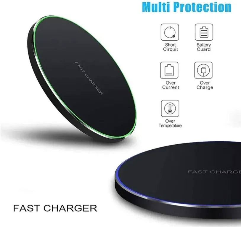 Wireless Charger Pad Fast Wireless Charging Station For Samsung  Xiaomi iPhone