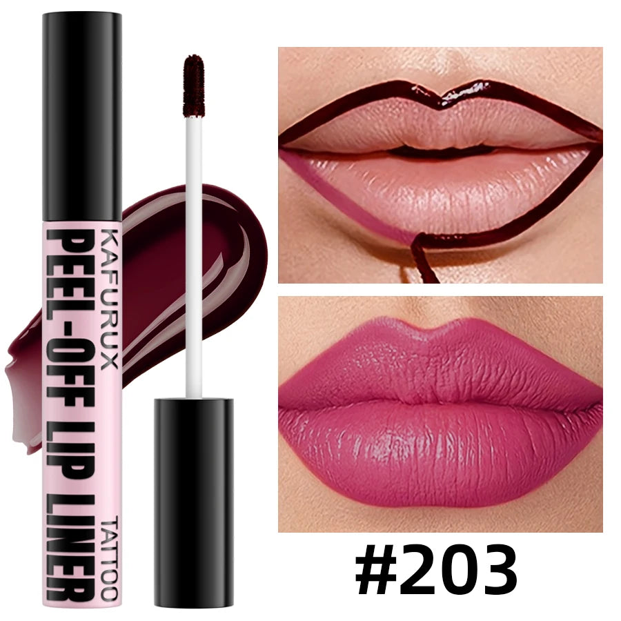 1PC Waterproof Lip Liner Peel Off Lipgloss Long Lasting