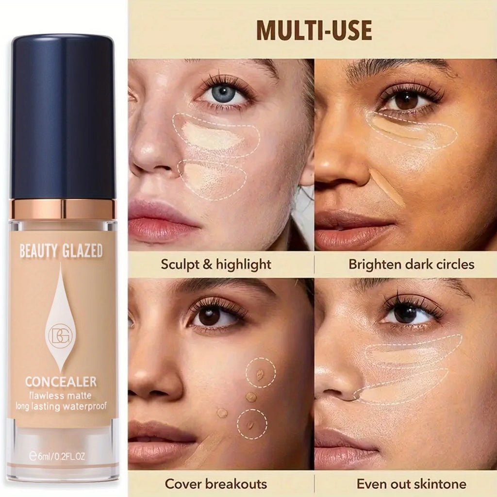3Pcs/Set Full Coverage Concealer Foundation Long Lasting Waterproof