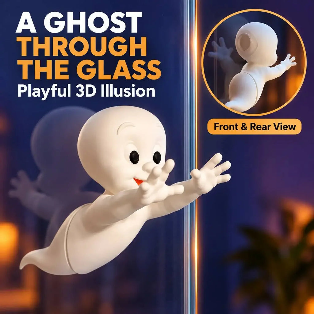 3D Flying Glass Ghost Decoration
