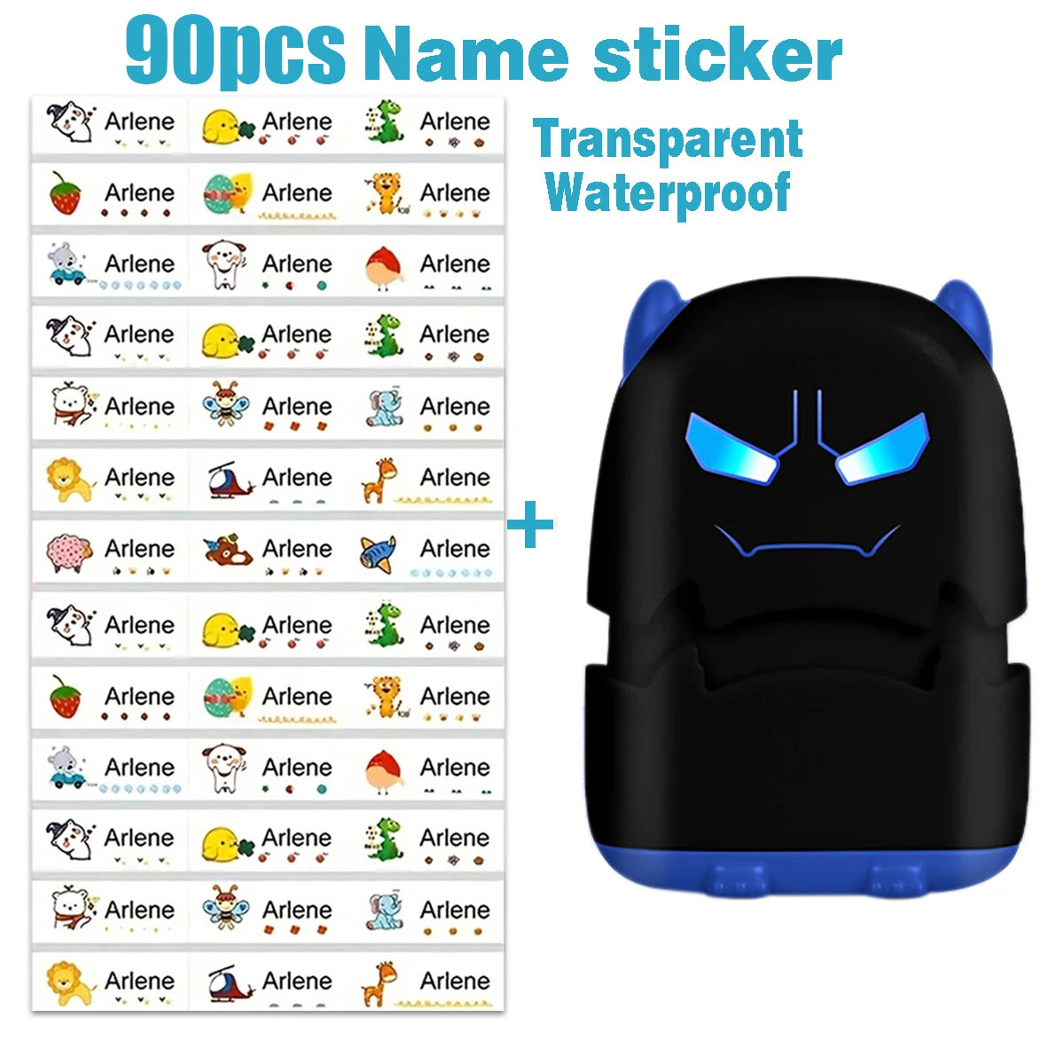Customized children's name stamp,personalized waterproof stamp for clothing,Men's and women's personalized ink pad stamps
