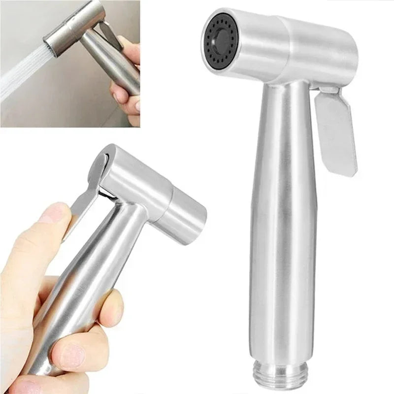 Toilet Bidet Faucet Black Handheld Sprayer Stainless Steel