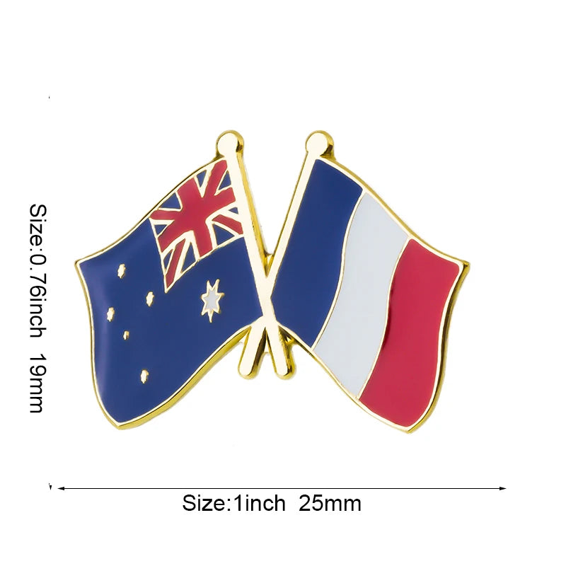 Australia Flag Badge Brooch Natinal Lapel Pins Flag Lapel Pins Country Flag Badge