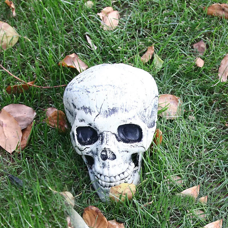 Halloween Realistic Skull Bone Holiday Decoration Props Home Garden