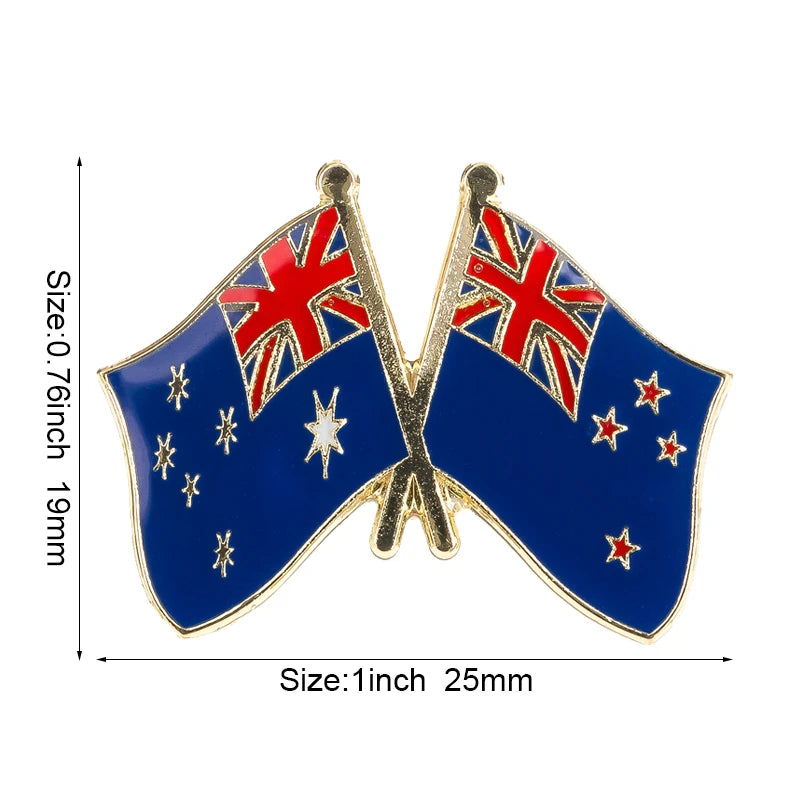 Australia Flag Badge Brooch Natinal Lapel Pins Flag Lapel Pins Country Flag Badge