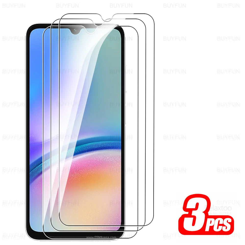1-4Pcs Tempered Glass For Samsung Galaxy A05s A05 A15 4G A25 A35 A55 5G A06 A16 A26 A36 A56 A07 A17 A27 A37 A57 Screen Protector