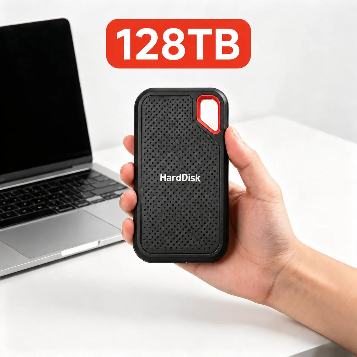 Portable Hard Drive 2TB External SSD Durable Slim Hard Disk USB 3.1 Type-C