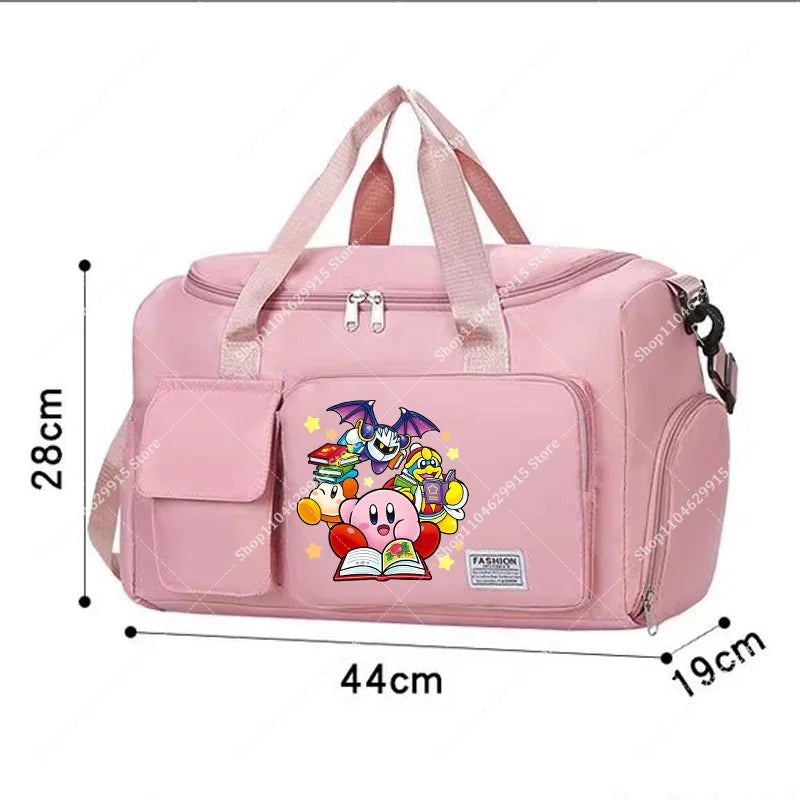 Star Kirbys Shoulder Bag Large Capacity Kawaii Cartoon Sports