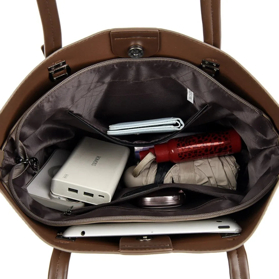 Large Capacity Shopping Bag for Daily Commuting Hand Bags Luxury Shoulder Bags High Quality Leather Hnadbags Caual Tote Sac