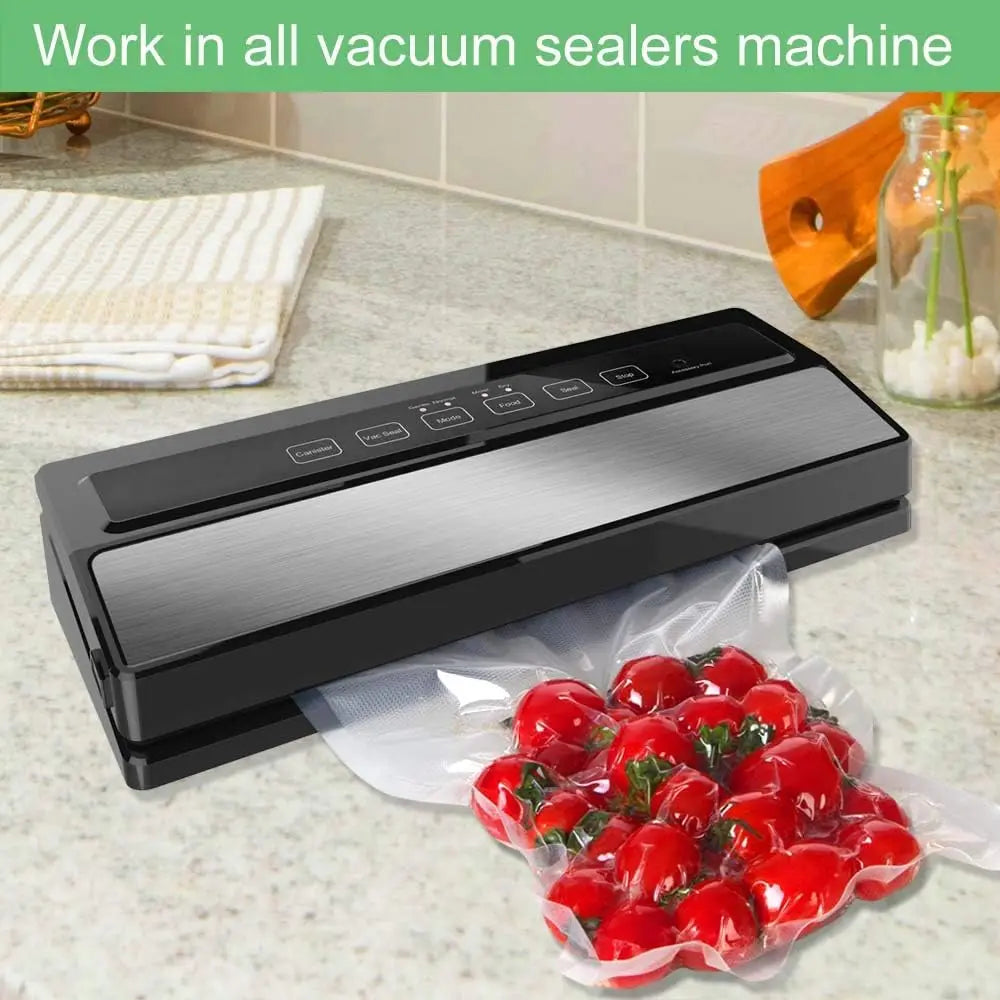 Heavy-Duty Vacuum Sealer Bags Roll with Seal - Cut-to-Size Sous Vide