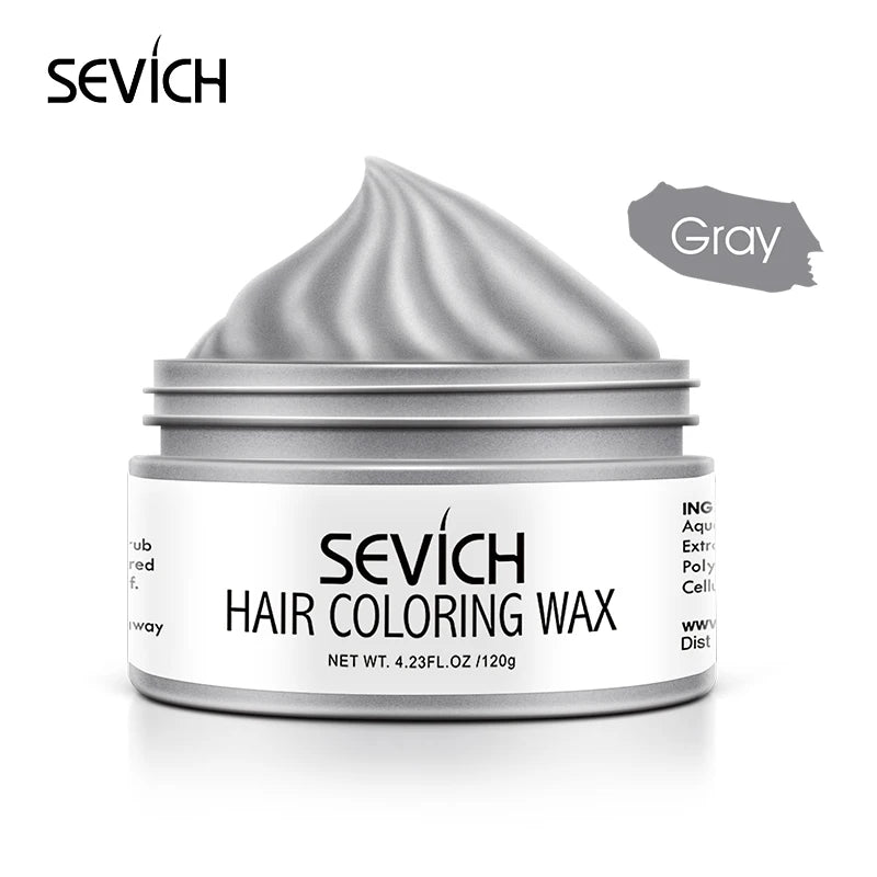 SEVICH DIY Hairs Dyed Mud Hair Colour Wax Easy To Wash Long Lasting Dye for Eyebrow Beards Coloring Temporary Hair Colour Cream