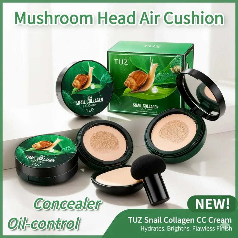 Mushroom Head Air Cushion CC Cream Moisturizing Foundation Concealer Whitening Oil-control Face Base Makeup Cosmetics