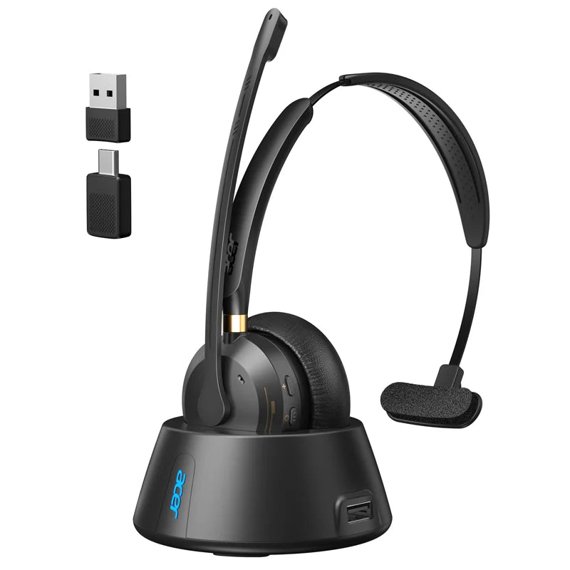 Acer Bluetooth 5.3 & 2.4G Headset for Clear Call ＆ Meeting