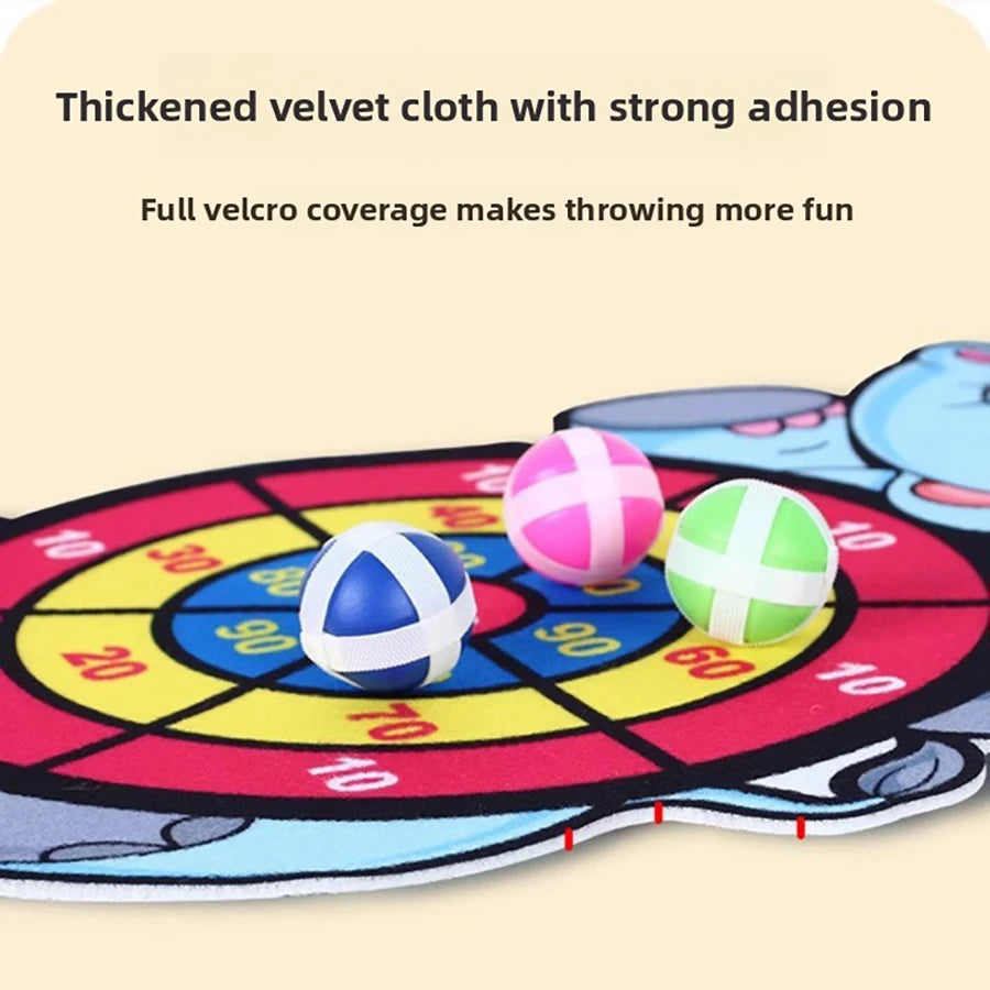 1set- Dart Board for Kids with 3 Sticky Balls Indoor Outdoor Sport