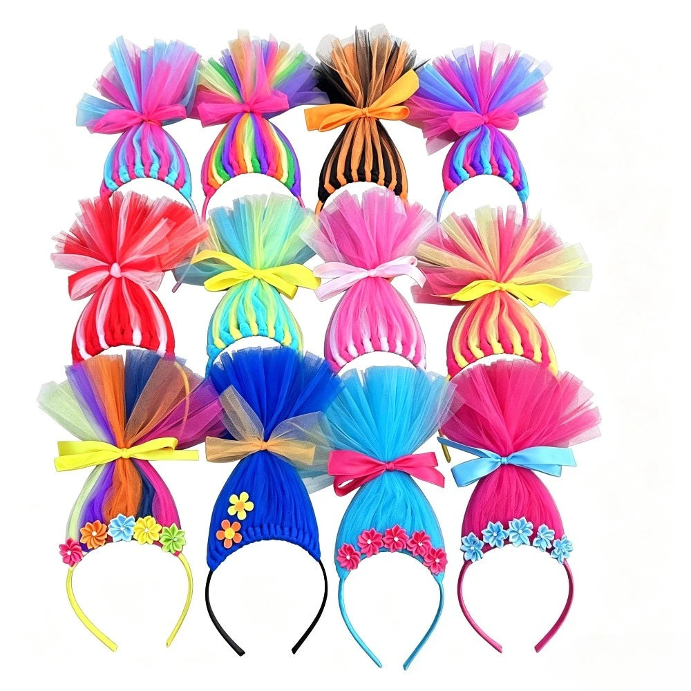 Anime Magic Elf Hair Bands Troll Doll Hair Halloween Dress Up
