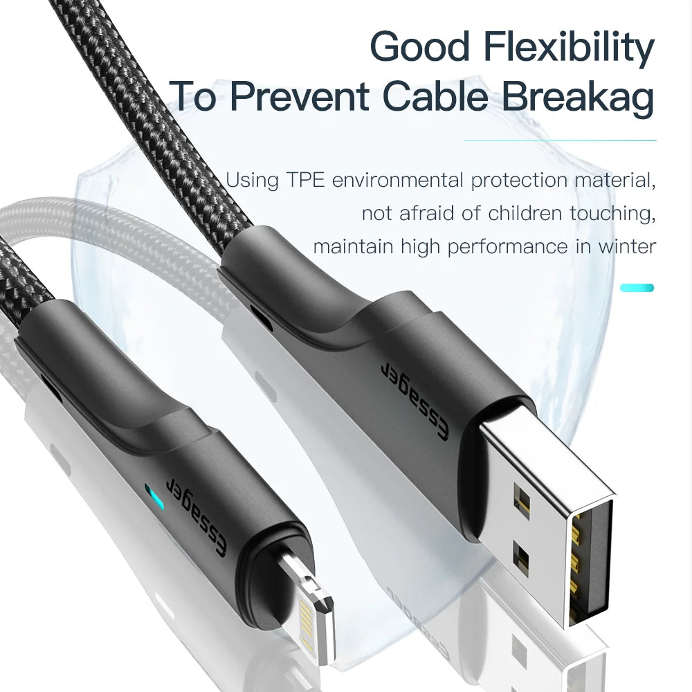 Essager USB Cable For iPhone Fast Charging