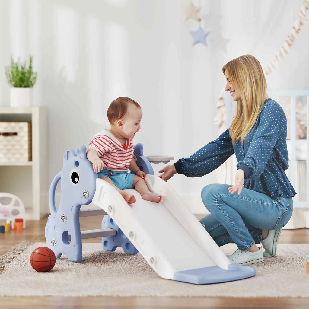 Aiyaplay 3-in-1 Children's Slide for Children from 1-3 Years Old 106X51.5X52 cm Blue